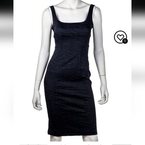 Diane Von Furstenberg Black Midi Dress